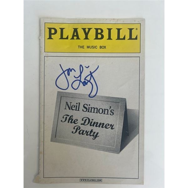 The Dinner Party Jon Lovitz signed playbill cover