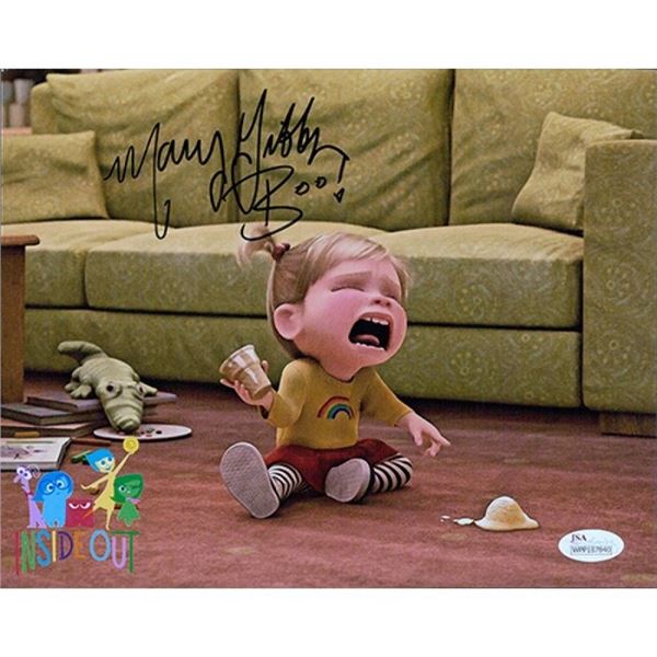 Inside Out Baby Riley Mary Gibbs  Signed 8x10 Matte Photo JSA Authenticated
