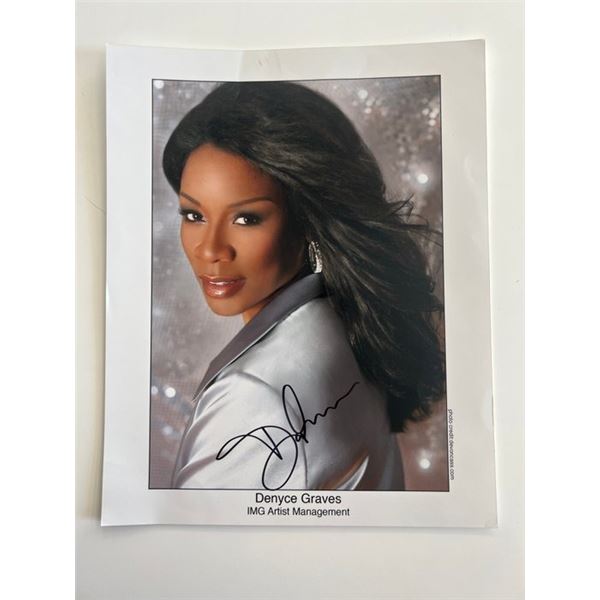 Mezzo Soprano Denyce Graves signed photo