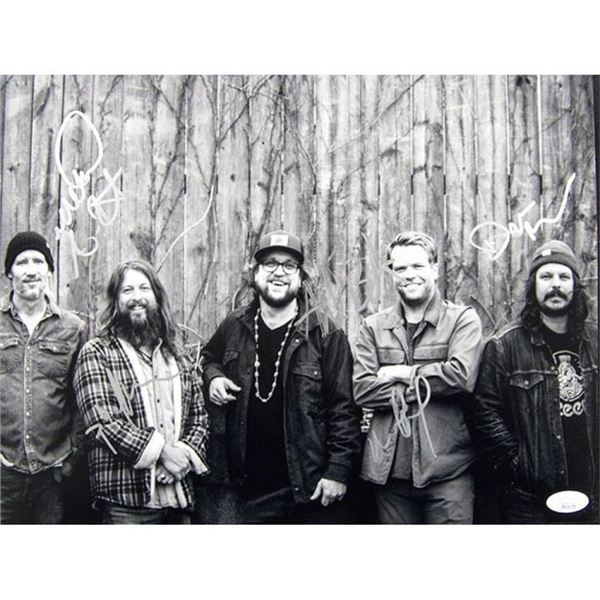 Bluegrass Band Greensky Signed 11x14 Matte Photo by 5