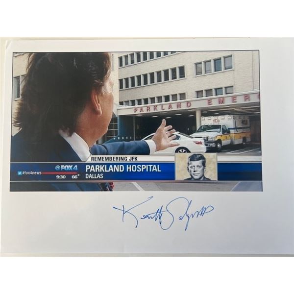 JFK Assassination Dr. Kenneth Salyer signed photo