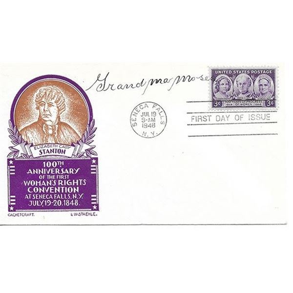 Grandma Moses signed first day cover