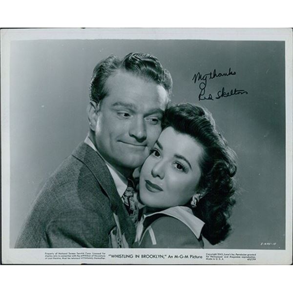 Whistling In Brooklyn Red Skelton Signed 8x10 Original Photo JSA Authenticated