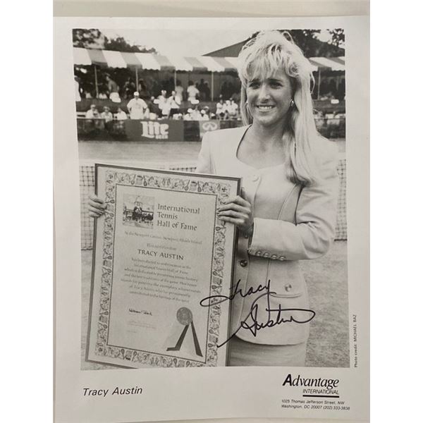 Tennis champion Tracy Austin signed photo