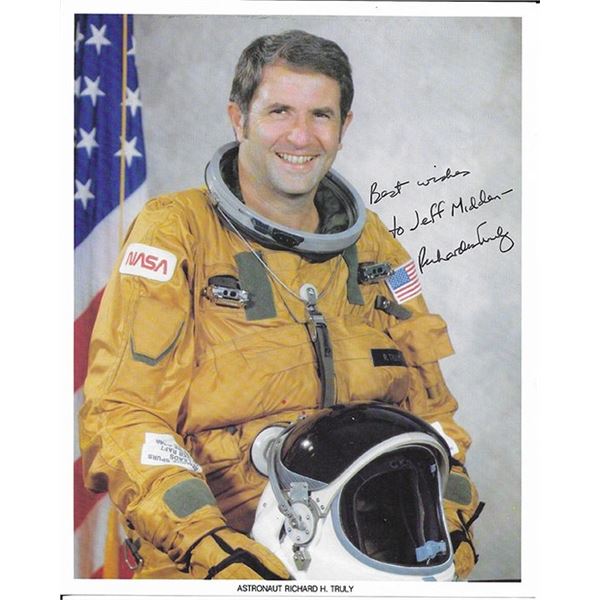 Astronaut Joe Engle and Richard Truly signed NASA photograph