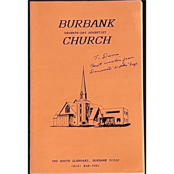 Our Gangs Darwood Kaye Signed Church Program