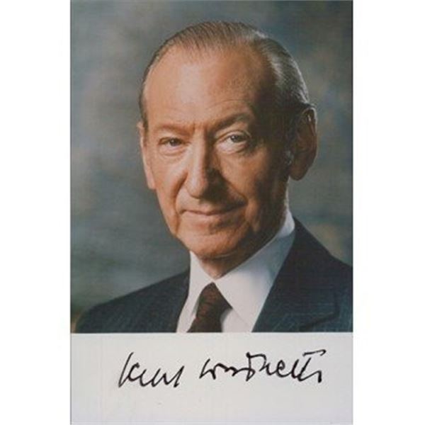 Kurt Waldheim Signed Photo JSA