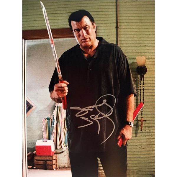 Machete Steven Seagal signed photo
