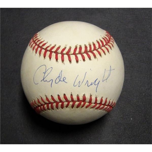 California AngelsClyde Wright Signed Official American League League Baseball JSA Authenticated