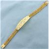 Image 2 : Designer 3ct Square Emerald and Round Diamond Bracelet in 18k Yellow Gold