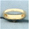 Image 4 : Solitaire Princess Diamond Engagement Ring in 14K Yellow Gold