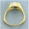 Image 3 : Designer Princess Diamond Ring in 18k Yellow Gold