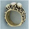 Image 3 : Vintage Opal Ring in 14k Yellow Gold