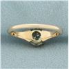 Image 4 : Antique Old European Cut Diamond Solitaire Ring in 14k Yellow Gold