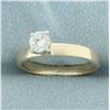 Image 2 : Diamond Solitaire Engagement Ring in 14k Yellow Gold
