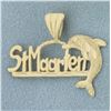 Image 1 : St. Maarten Dolphin Pendant in 14k Yellow Gold