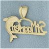 Image 2 : St. Maarten Dolphin Pendant in 14k Yellow Gold