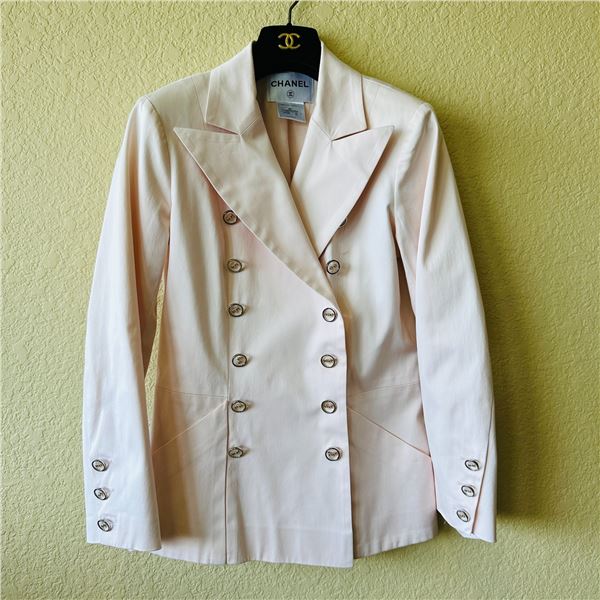 Chanel Runway 09C Baby Pink Blazer Jacket 40
