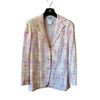 Image 1 : Chanel 98P Summer Fantasy Tweed Pink & Yellow Blazer Jacket 36
