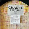 Image 2 : Chanel 98P Summer Fantasy Tweed Pink & Yellow Blazer Jacket 36