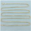 Image 1 : 30 Inch Box Link Chain Necklace in 14k Yellow Gold