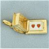 Image 2 : Heart Home Mechanical Pendant in 18k Yellow Gold