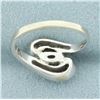 Image 4 : Horizontal Marquise Bypass Diamond Ring in 14k White Gold