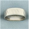 Image 1 : Diagonal Diamond Cut Wedding Band Ring in 14k White Gold