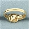 Image 4 : Diamond Solitaire Engagement and Wedding Ring Bridal Set in 14k Yellow Gold