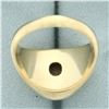 Image 4 : Mens Cat's Eye Ring in 10k Yellow Gold