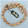 Image 1 : Designer Lucoral Baroque Pearl and Gold Bead Necklace in 14k Yellow Gold