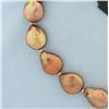 Image 2 : Designer Lucoral Baroque Pearl and Gold Bead Necklace in 14k Yellow Gold