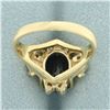 Image 4 : Sapphire Ring in 14k Yellow Gold