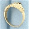 Image 3 : Number One Mom Gemstone Ring in 14k Yellow Gold