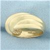 Image 2 : Smooth Cable Rope Ring in 14k Yellow Gold