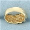 Image 4 : Smooth Cable Rope Ring in 14k Yellow Gold