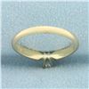 Image 4 : Emerald Shaped Diamond Solitaire Engagement Ring in 14k Yellow Gold