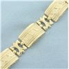 Image 2 : Roman Numeral Bracelet in 14k Yellow Gold