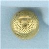 Image 4 : Designer Ray Griffiths Diamond Crownwork Ball Pendant in 18k Yellow Gold