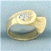 Image 2 : Seashell Scroll Design Pinky Ring in 14k Yellow Gold