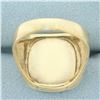 Image 4 : Mens Vintage Onyx and Diamond Ring in 10k Yellow Gold