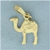 Image 2 : Diamond Cut Camel Pendant in 14k Yellow Gold