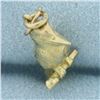 Image 5 : 3D Kookaburra Bird Charm in 14k Yellow Gold