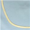 Image 2 : Liquid Gold Herringbone Chain Necklace in 14k Yellow Gold