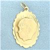 Image 1 : Engravable "Our Boy" Son Silhouette Charm or Pendant in 14k Yellow Gold