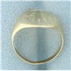 Image 3 : Antique Monogram Signet Ring in 10k Yellow Gold