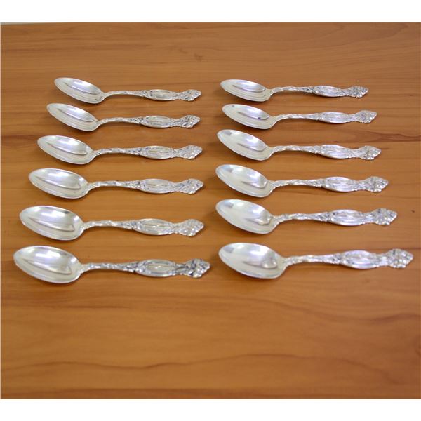 International Silver "Frontenae" Sterling Silver Teaspoons Set of 12
