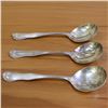 Image 1 : Gorham "Lancaster" Sterling Silver Round Bowl Soup Spoons Set of 3