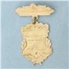Image 1 : Antique Lambert Brothers Mourning Pin Brooch in 10k Yellow Gold