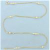 Image 1 : Ball Bead Curb Link Station Choker Necklace in 14k Yellow Gold
